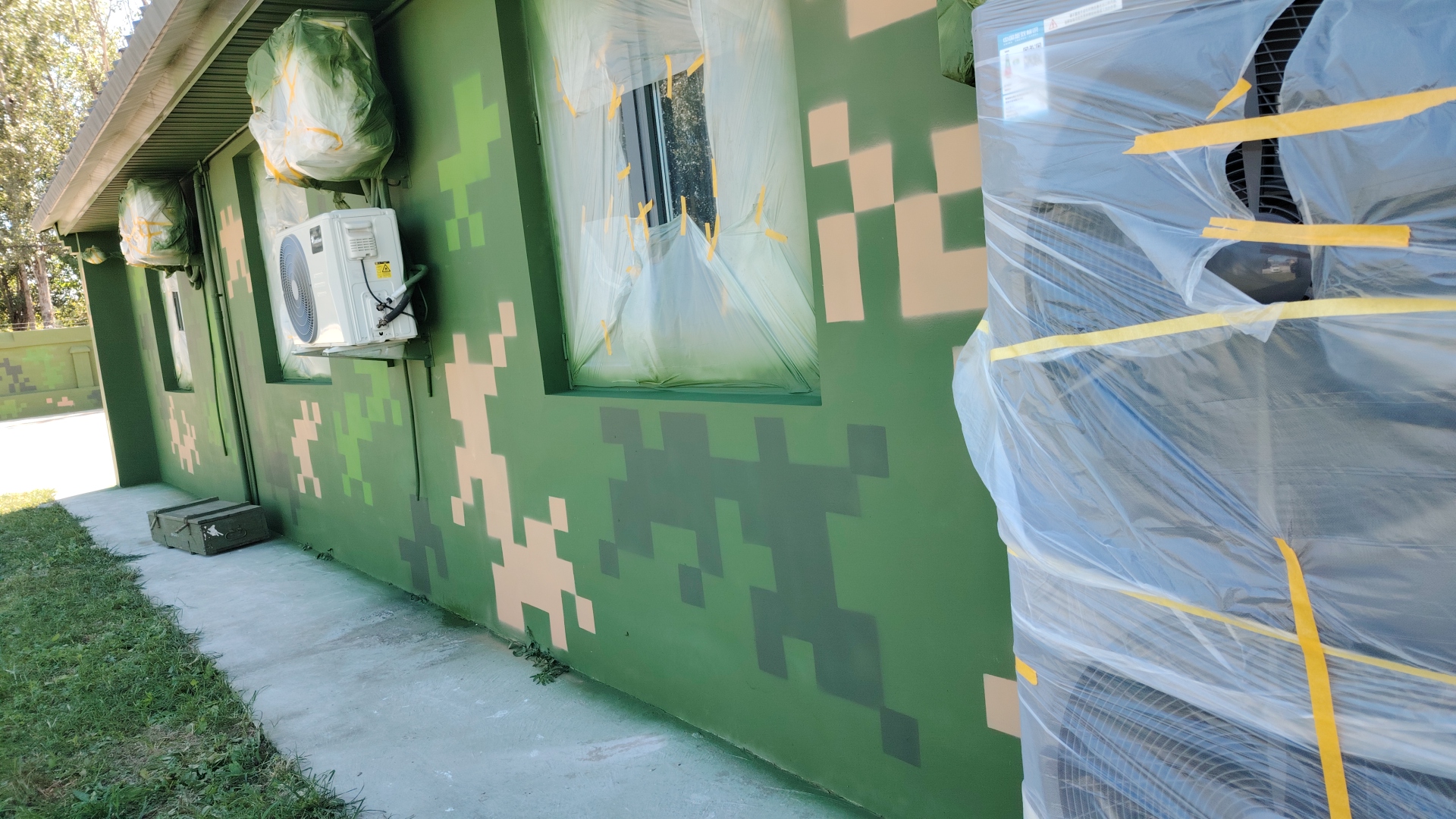 甘肃外墙迷彩漆施工多少钱 伪装迷彩漆  